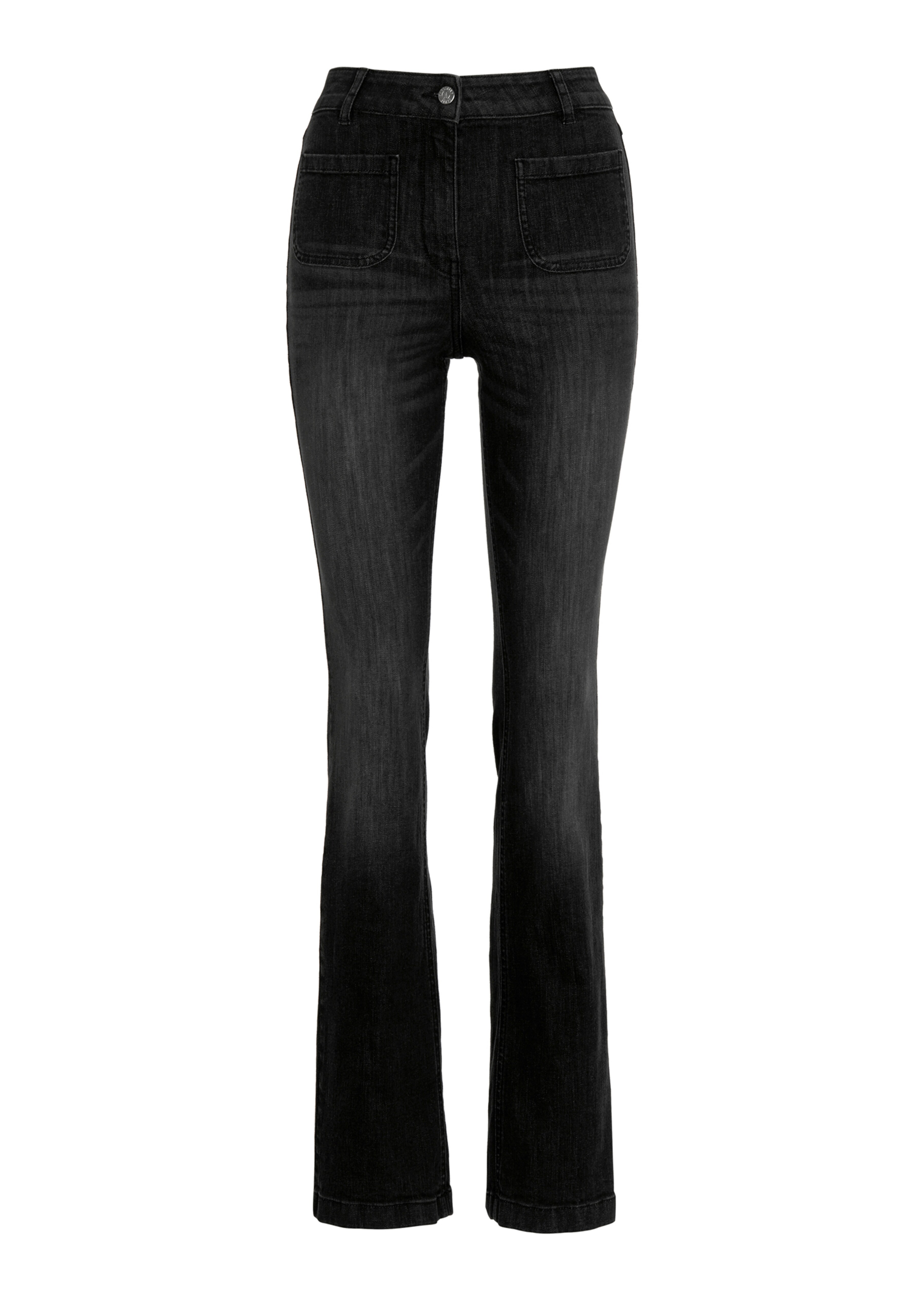 Ausgestellte Jeans mit leichter Waschung