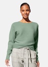 Rundhals-Pullover mit Fledermausärmeln thumbnail 1