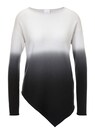 Feinstrick-Pullover mit asymmetrischem Saum thumbnail 1