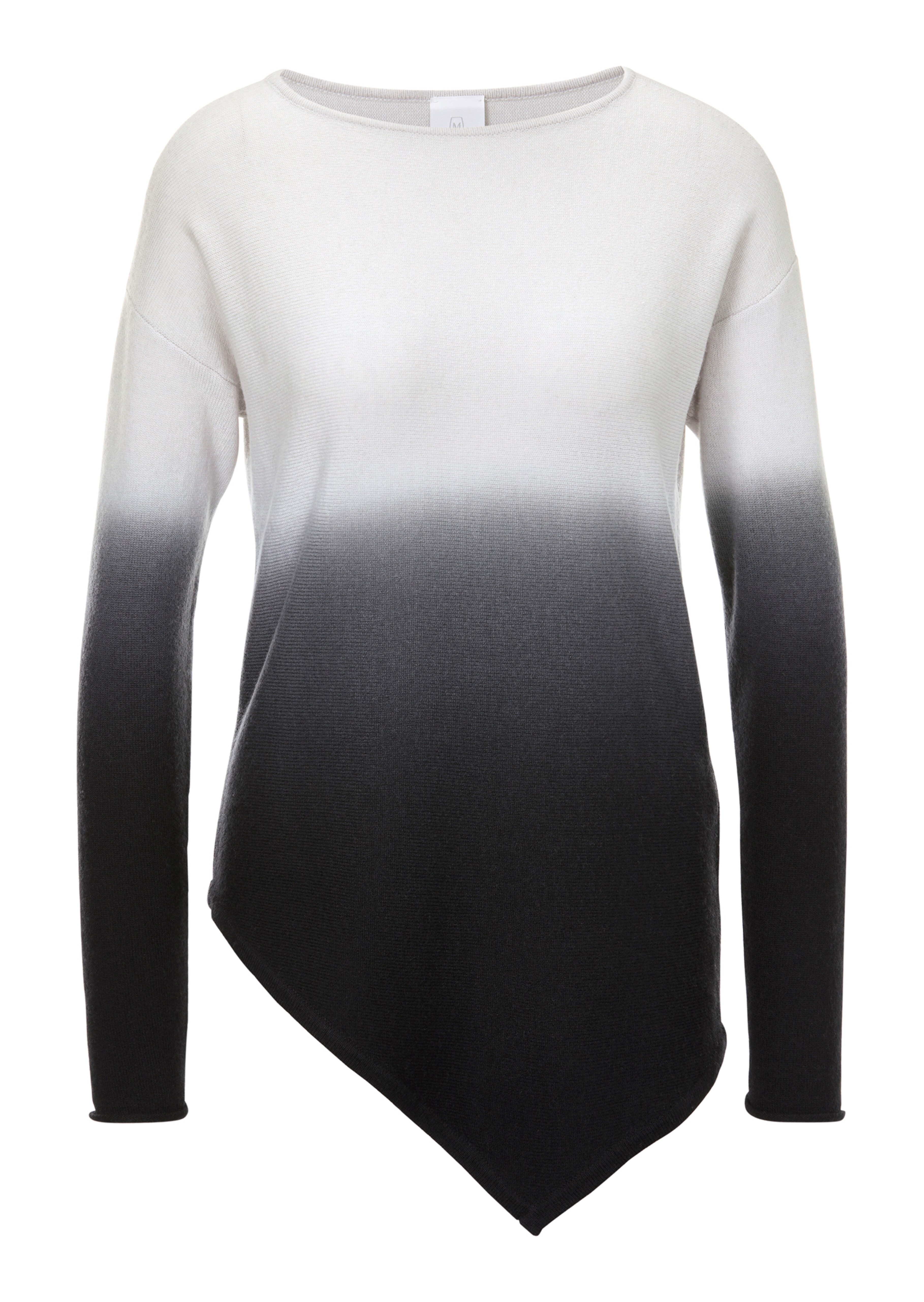 Feinstrick-Pullover mit asymmetrischem Saum