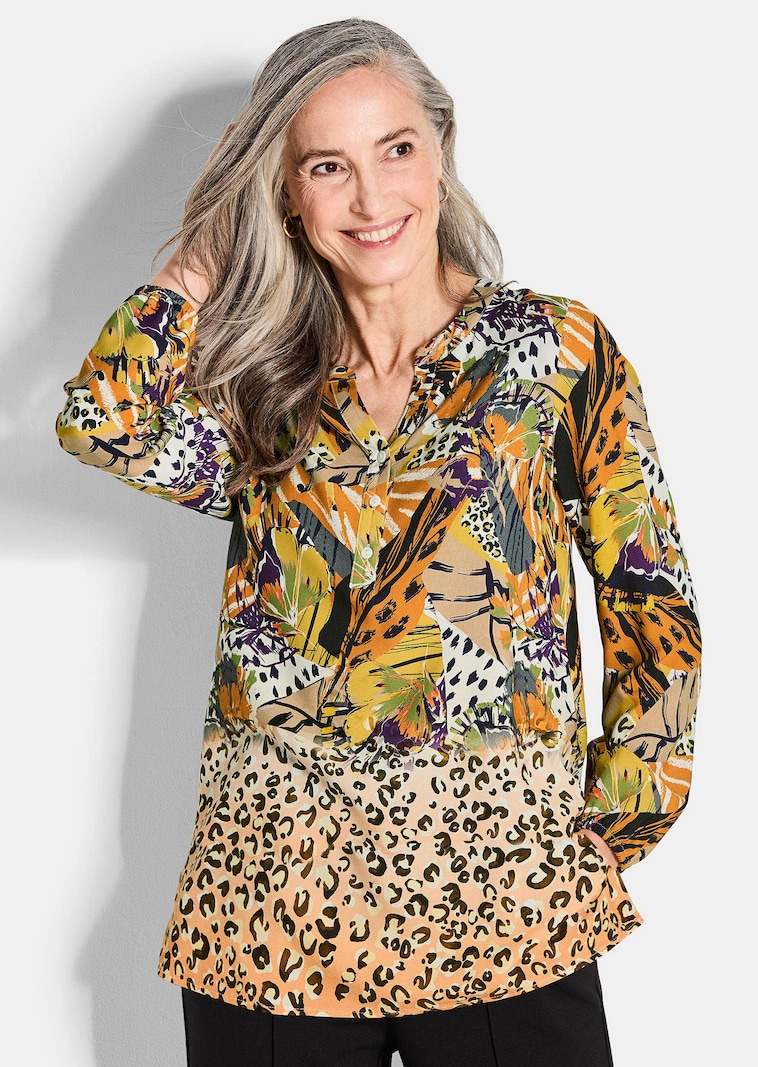 Blouse avec imprimé animalier