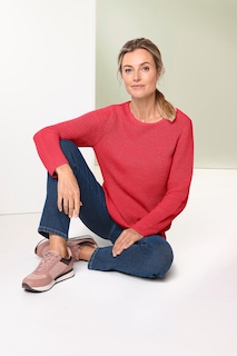 Figurschmeichelnder Pullover aus reiner Baumwolle thumbnail 7