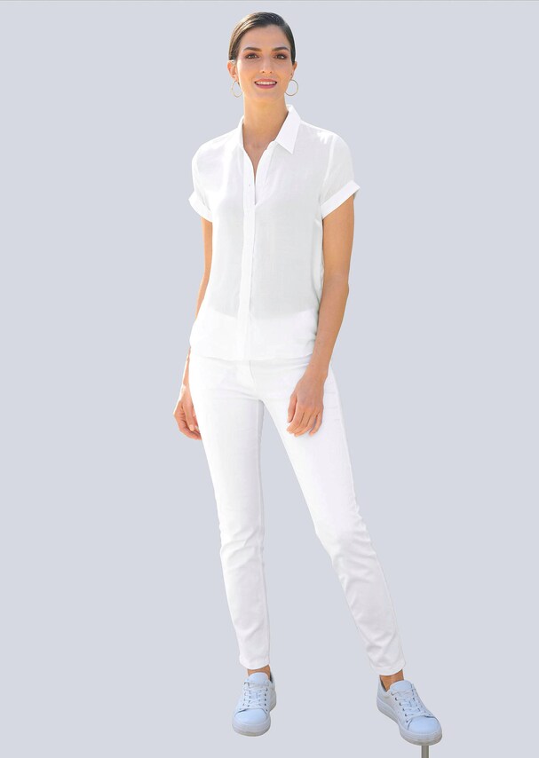 Bluse mit verlängertem Rückteil 1