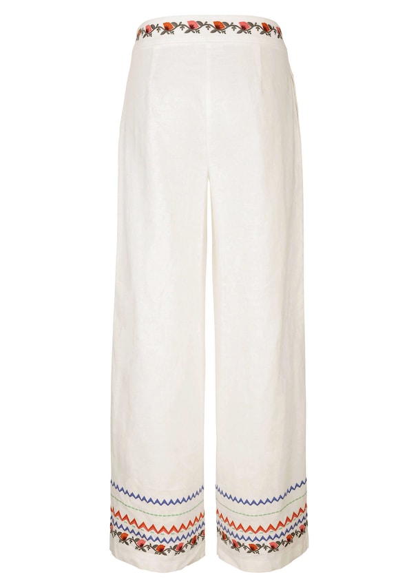 Strandhose mit bunter Stickerei 6