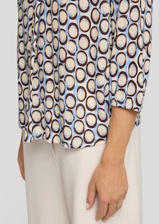 Tuniek van pure viscose met grafische print thumbnail 5