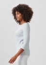Striped shirt with 3/4 sleeves thumbnail 4