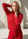 Strickpullover mit Fransenmuster thumbnail 1