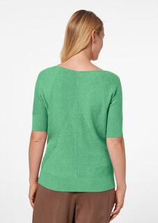 Fine knit jumper with turn-up sleeves thumbnail 3
