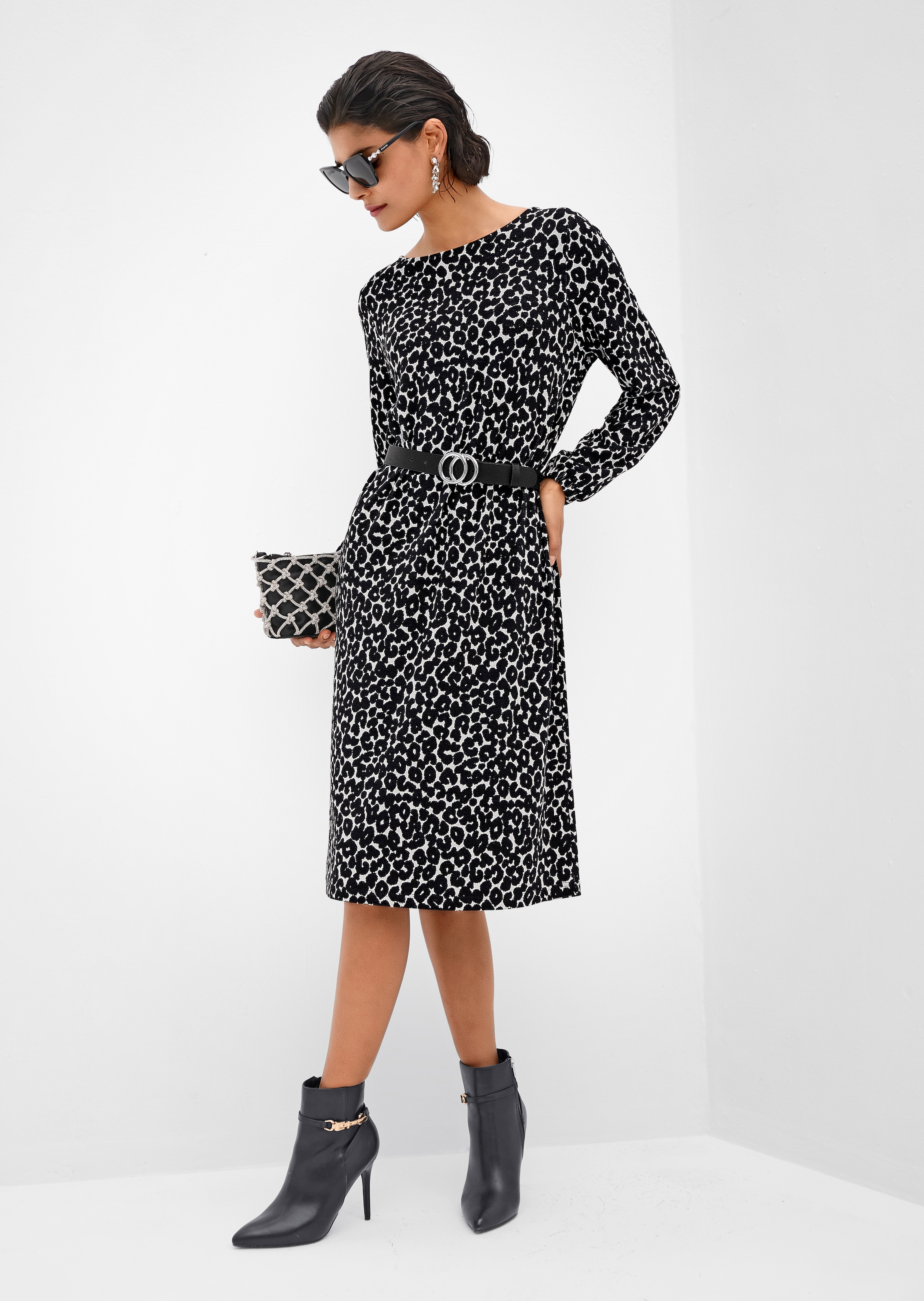 Kleid mit Leopardenmuster