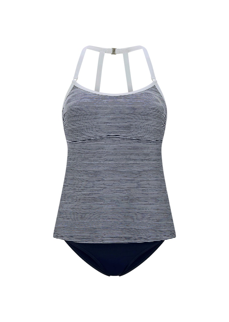 Tankini in marinelook met strepen