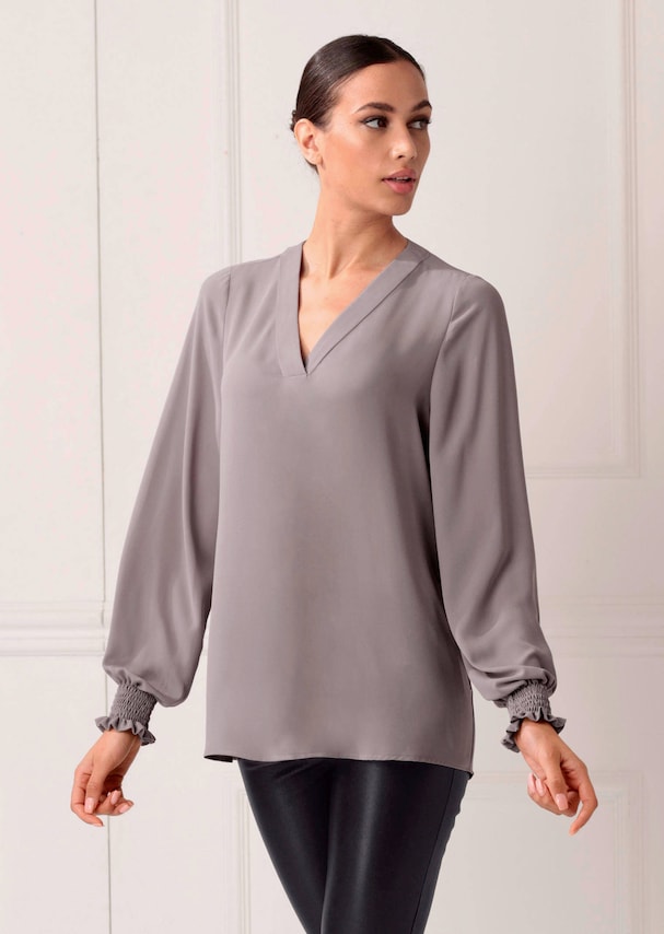 Bluse mit Bündchen am Ärmel 5