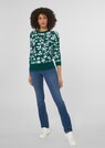 Jacquard-Pullover im Blumen-Dessin thumbnail 2