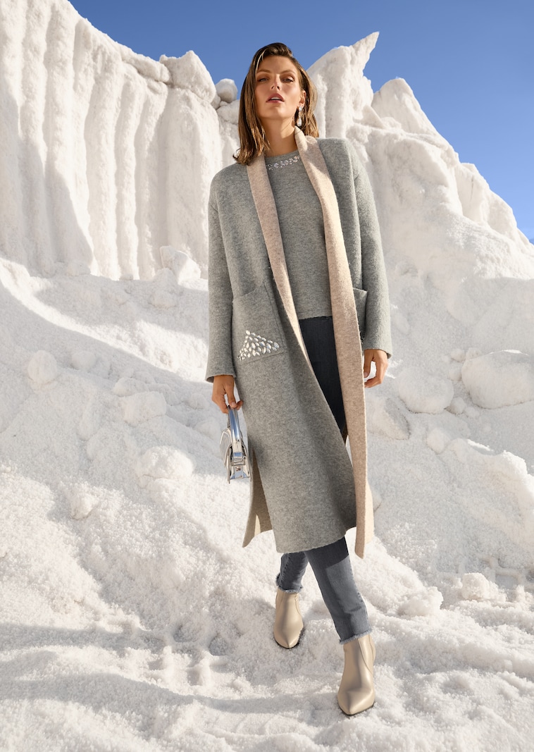 Verschlussloser Doubleface-Mantel