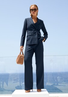 Wide-leg pinstripe trousers thumbnail 7