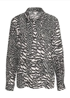 Viskose-Bluse mit Animal Print thumbnail 7