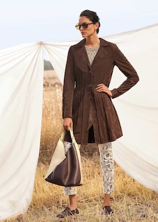 Suede leather frock coat thumbnail 7