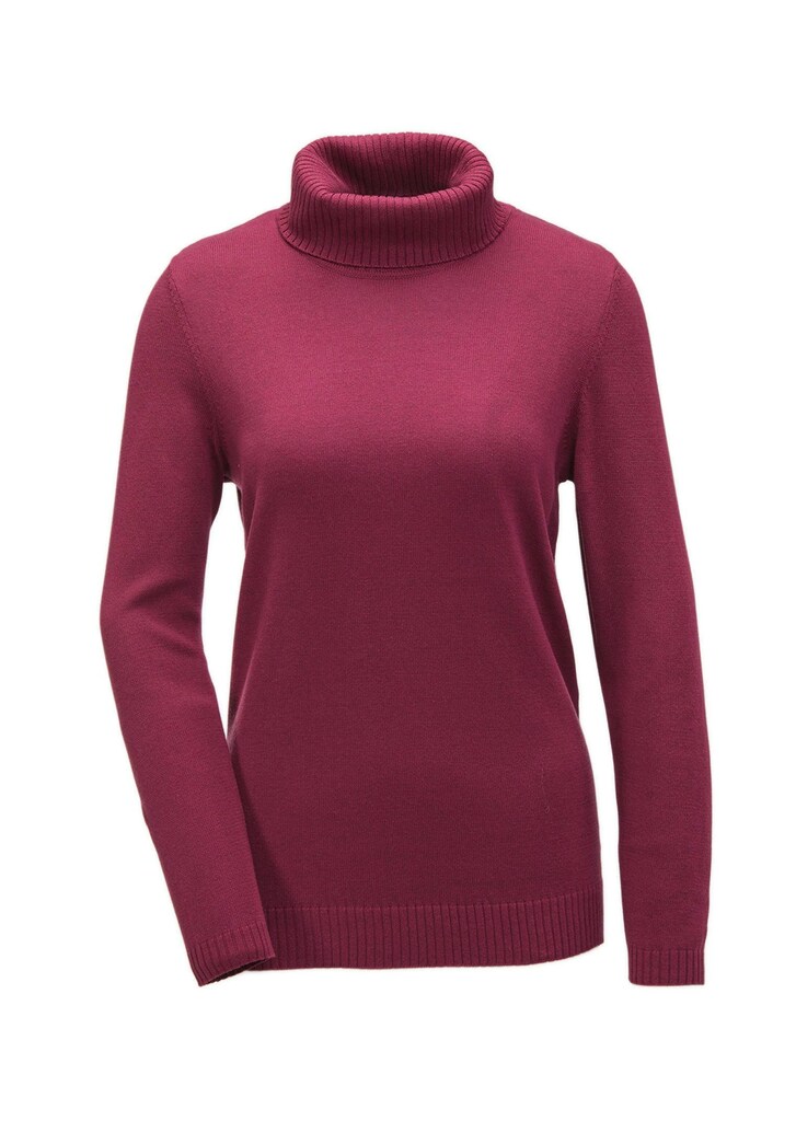 Pullover mit halsfernem Rollkragen