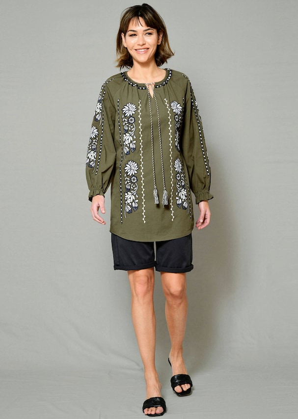 Tunika mit BlumenStückerei 1