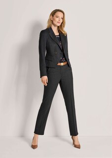 Nadelstreifen-Blazer in verkürzter Form thumbnail 2