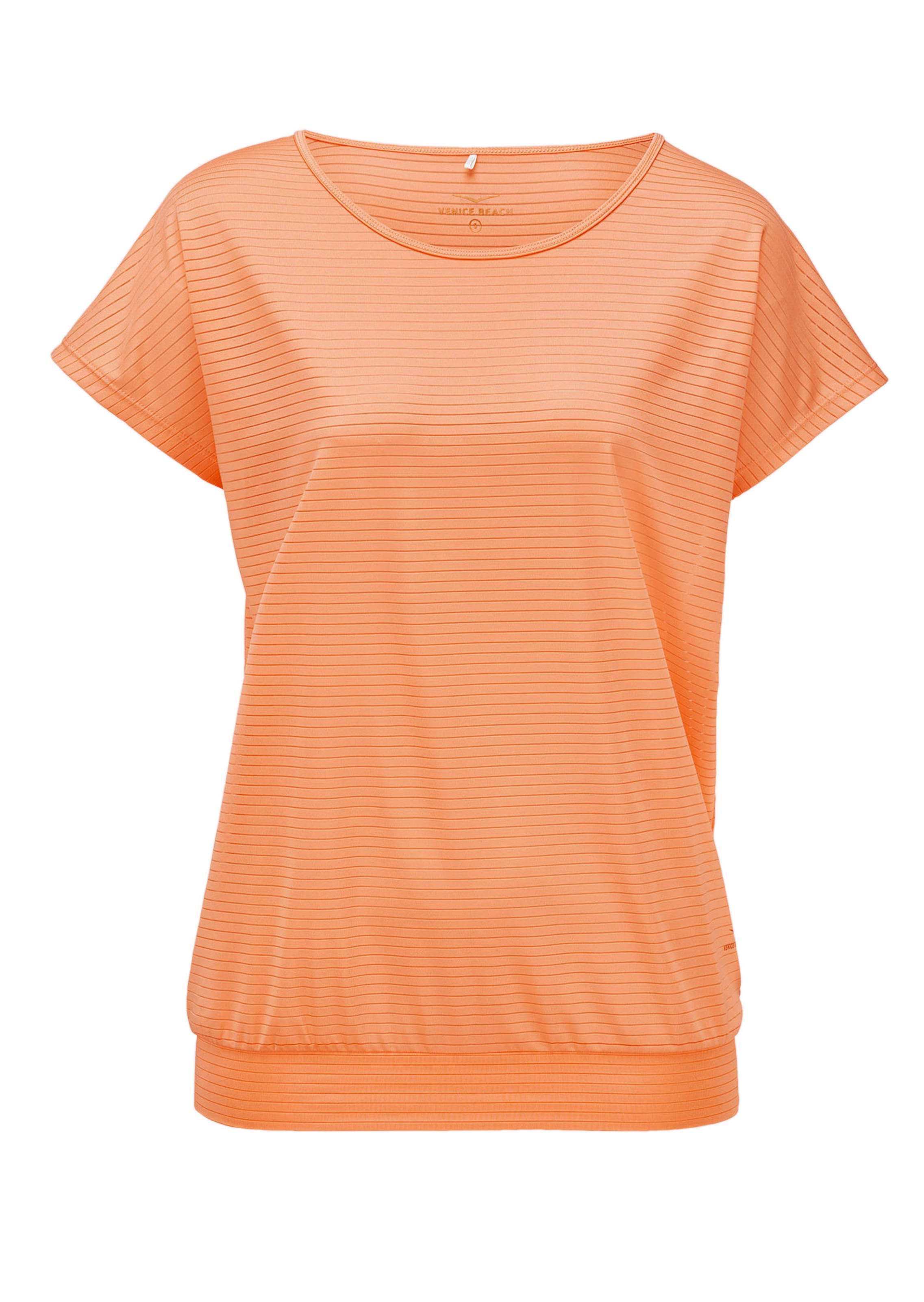 Streifenshirt mit breitem Saum