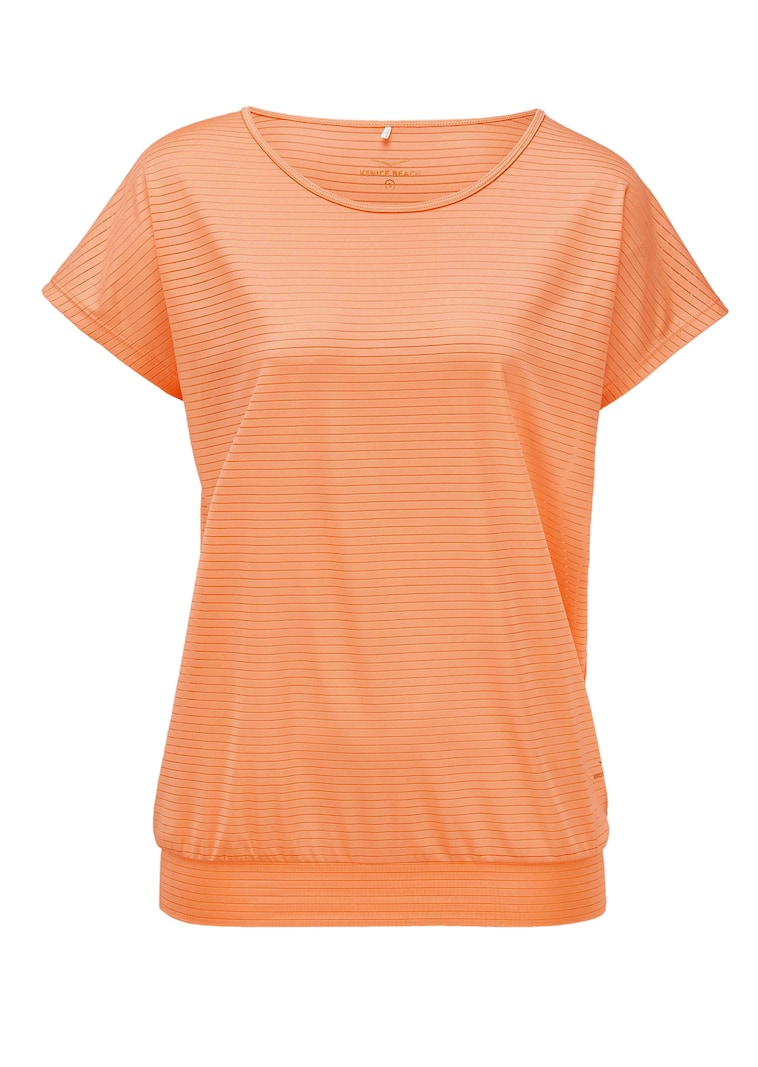 Streifenshirt mit breitem Saum