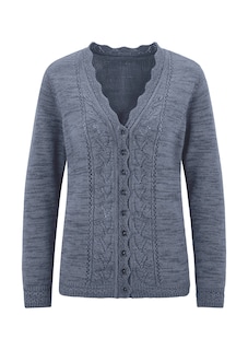 Strickjacke mit filigranen Ajourdetails thumbnail 6