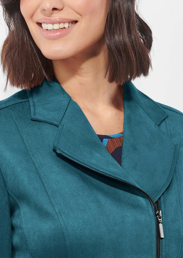 Velours-Bikerjacke 4