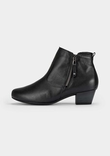 Bottines en cuir nappa avec fermeture éclair thumbnail 4