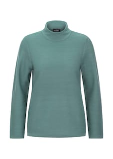 Fijn gebreide tricot pullover met opstaande kraag thumbnail 6