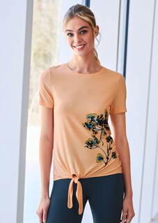 Shirt mit Printmotiv und Bindedetail thumbnail 7