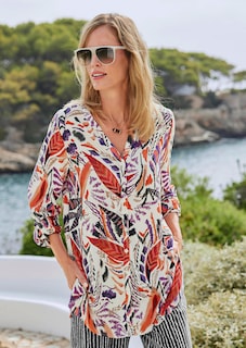 Longbluse aus fließender Viskose thumbnail 7