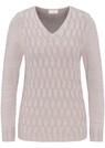 Stilvoller Jacquardpullover in schöner Melange-Optik thumbnail 3