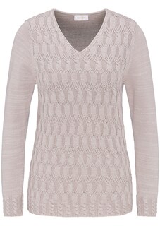 Stilvoller Jacquardpullover in schöner Melange-Optik thumbnail 3