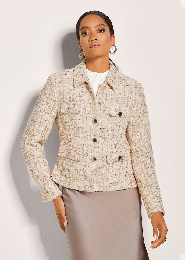 Glanzvoller Kurzblazer