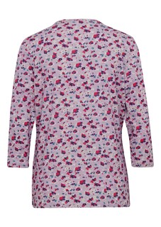 Druckshirt in Raffung und Steinchen thumbnail 3