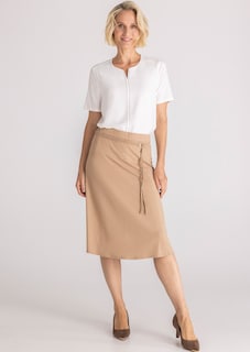 Jupe ample en jersey, avec ceinture thumbnail 2