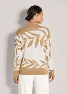 Jacquard-Pullover mit floralem Muster thumbnail 3
