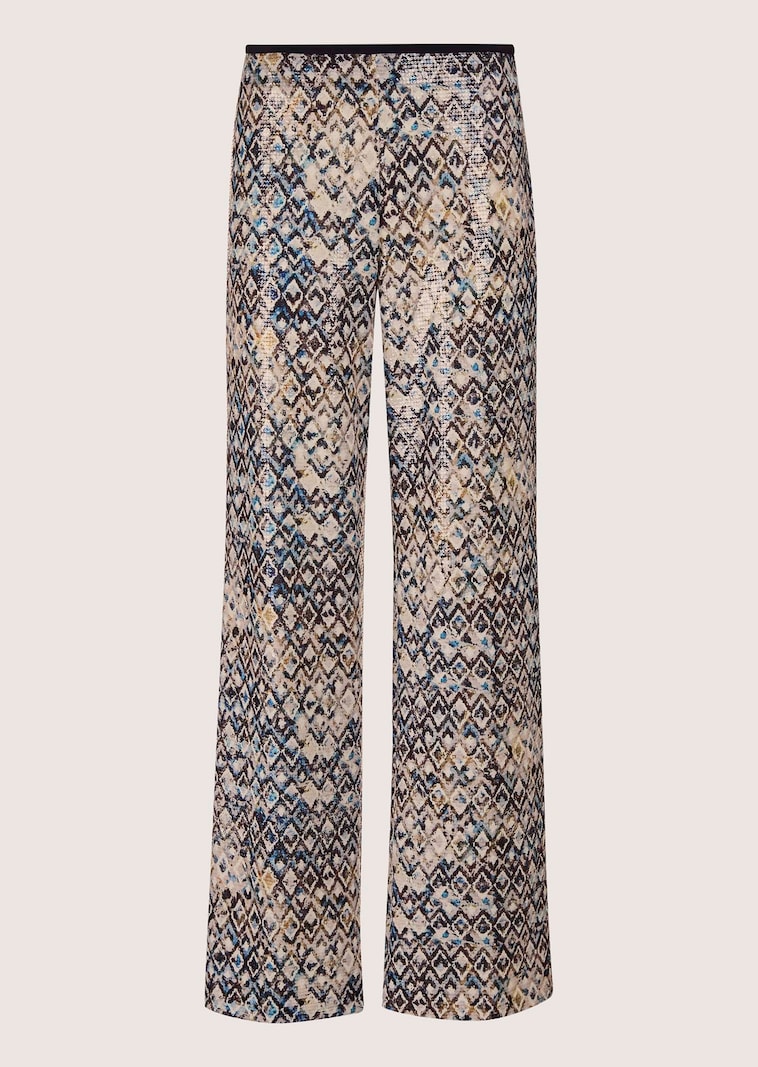 Weite Hose mit Pailletten