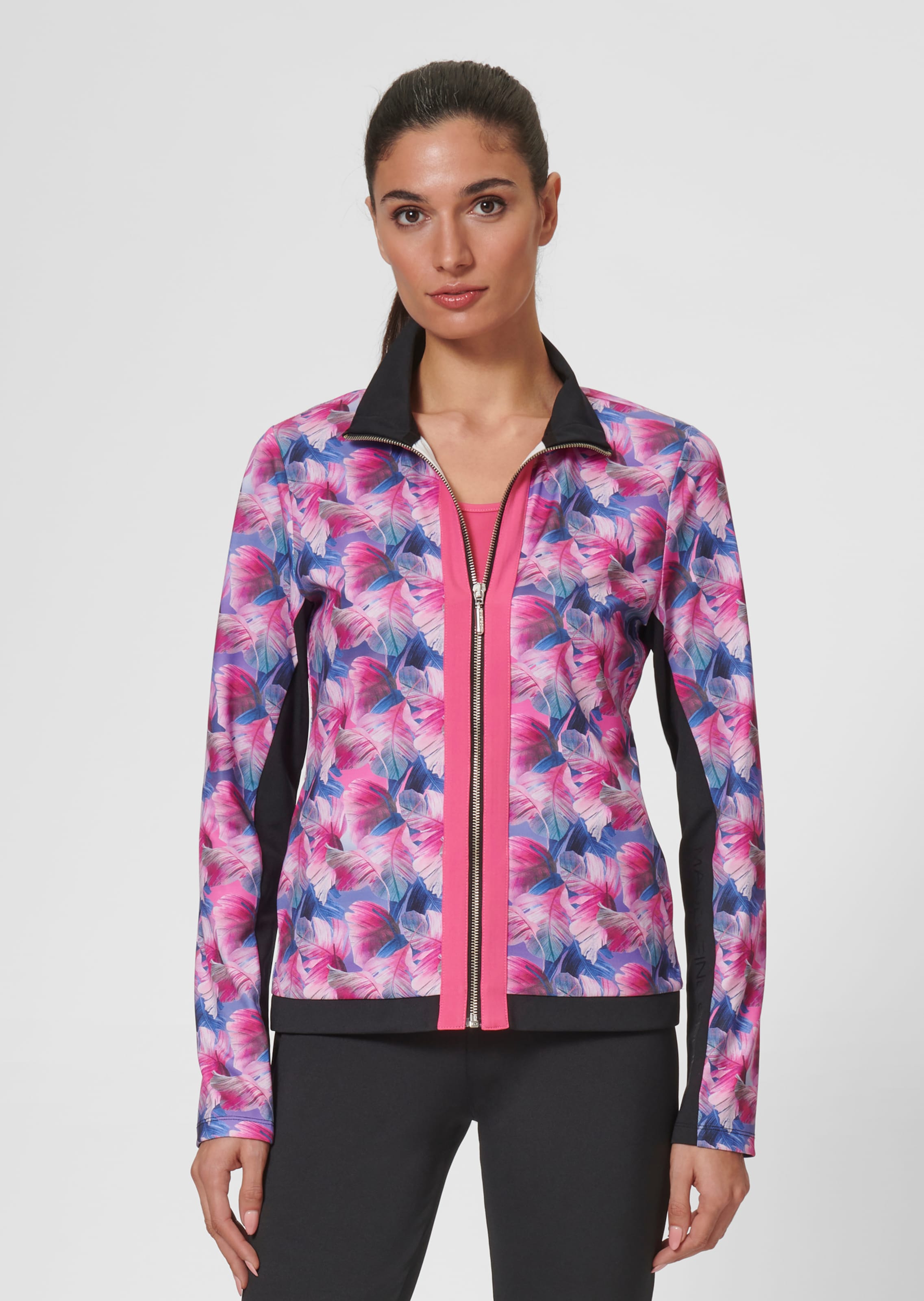 Jacke mit Blätterprint