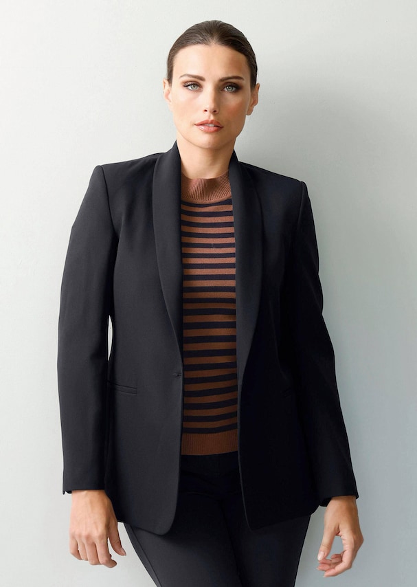 Blazer mit Schalkragen 3