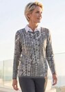 Pullover mit Hahnentrittmuster und Glanzeffekt thumbnail 7