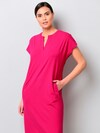 Jerseykleid mit V-Ausschnitt thumbnail 1