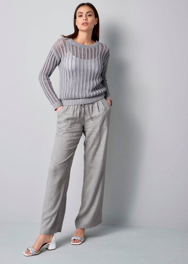 Pullover mit Lochstrickmuster 3