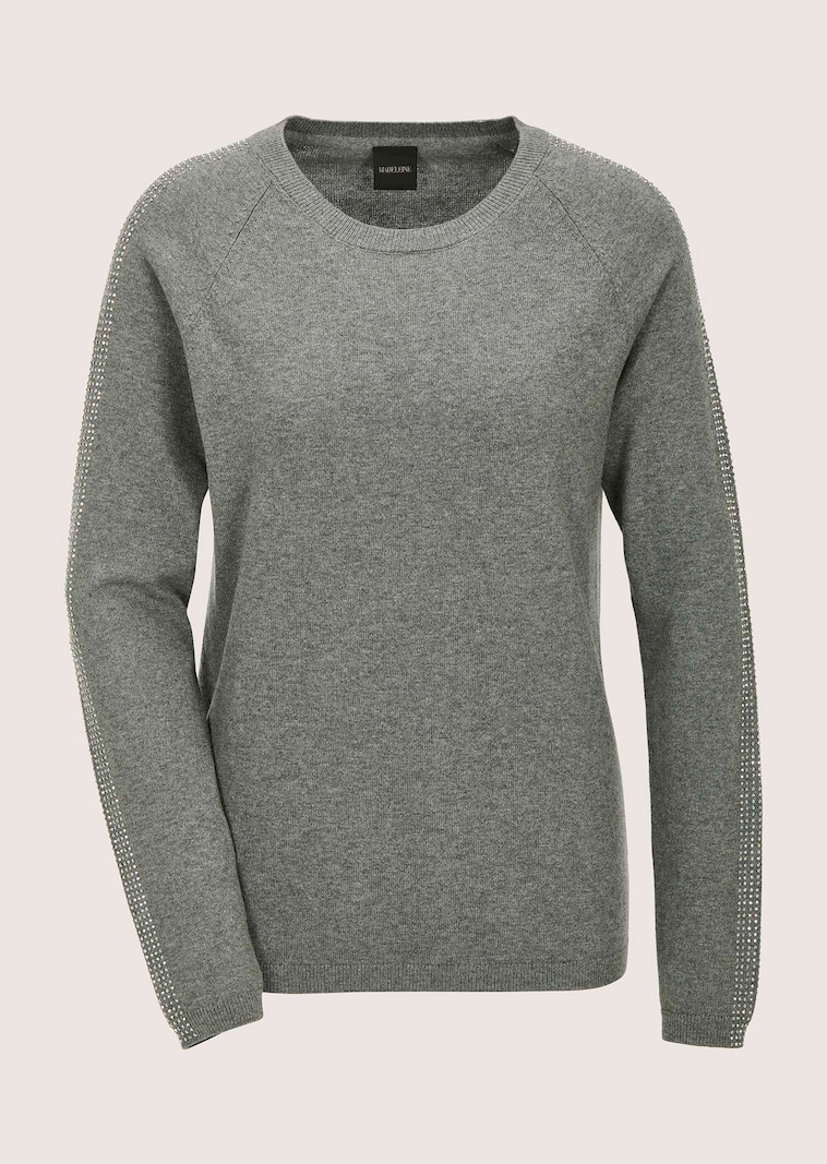 Pullover mit Kaschmir und Strass