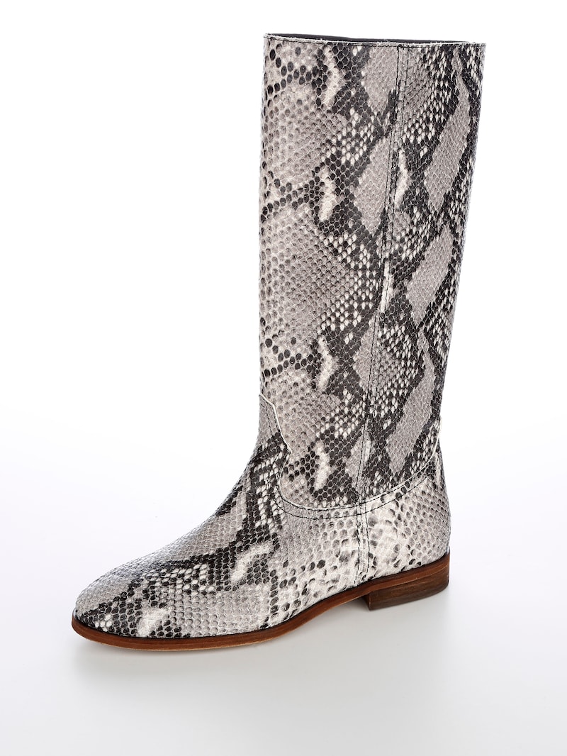 Stiefel in Snake Print