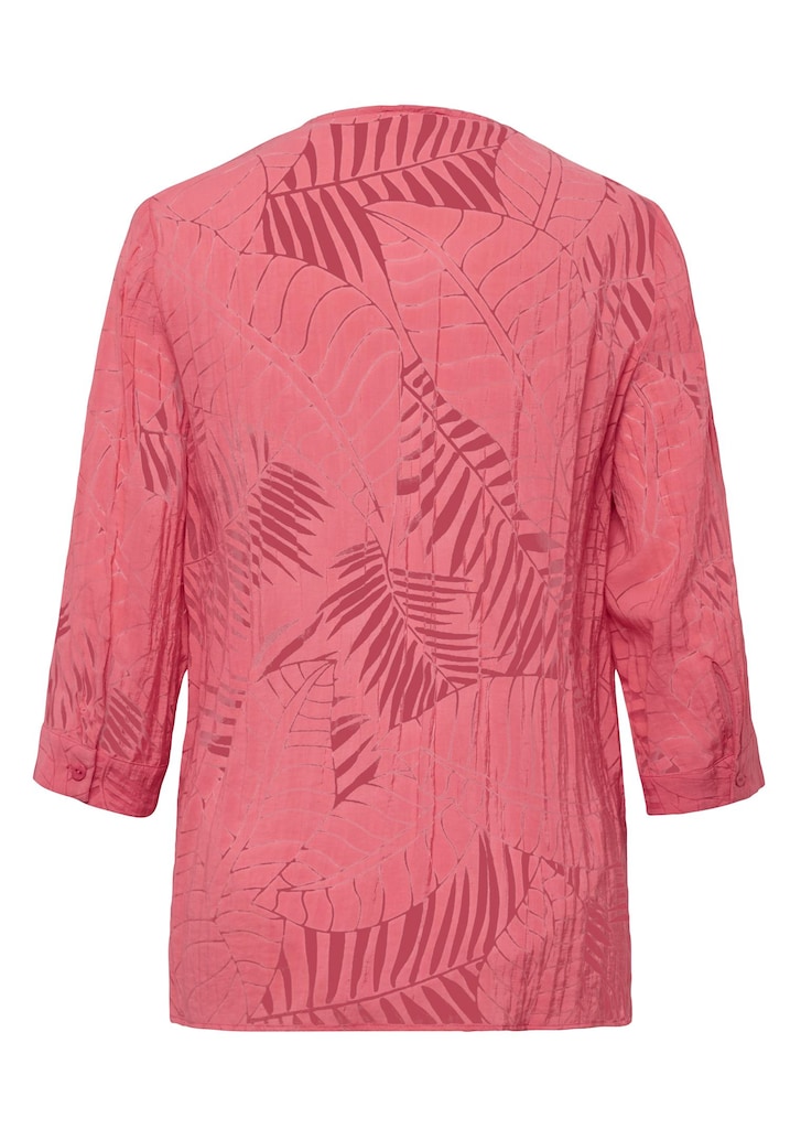 Casual gesneden etskantblouse