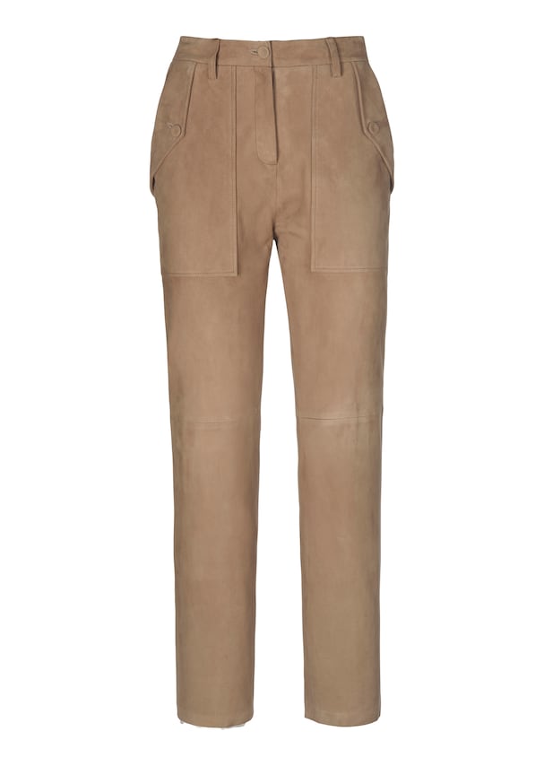 Kid suede trousers 5