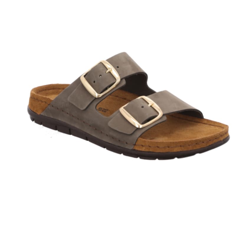 Leren sandalen met twee riempjes