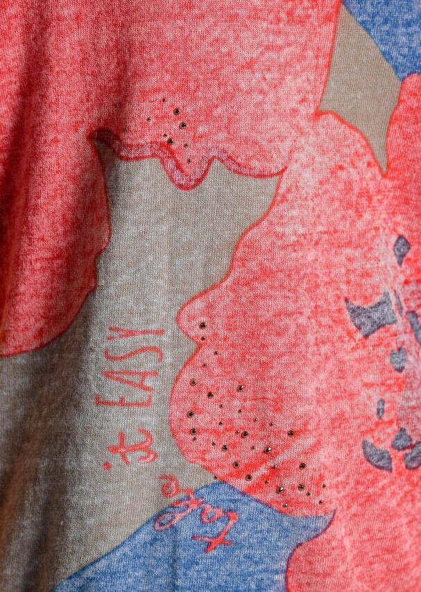 Druckpullover mit floralem Druck