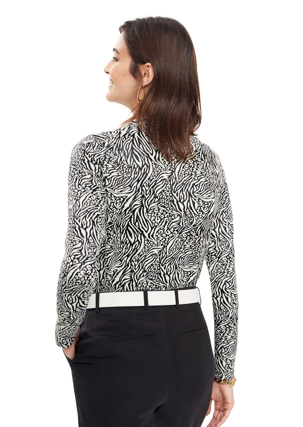 Long-sleeved shirt in a fashionable textured look 1